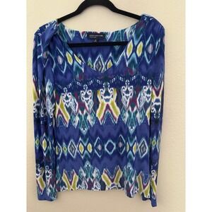 Jones New York Med Long Sleeved Blouse (A331)